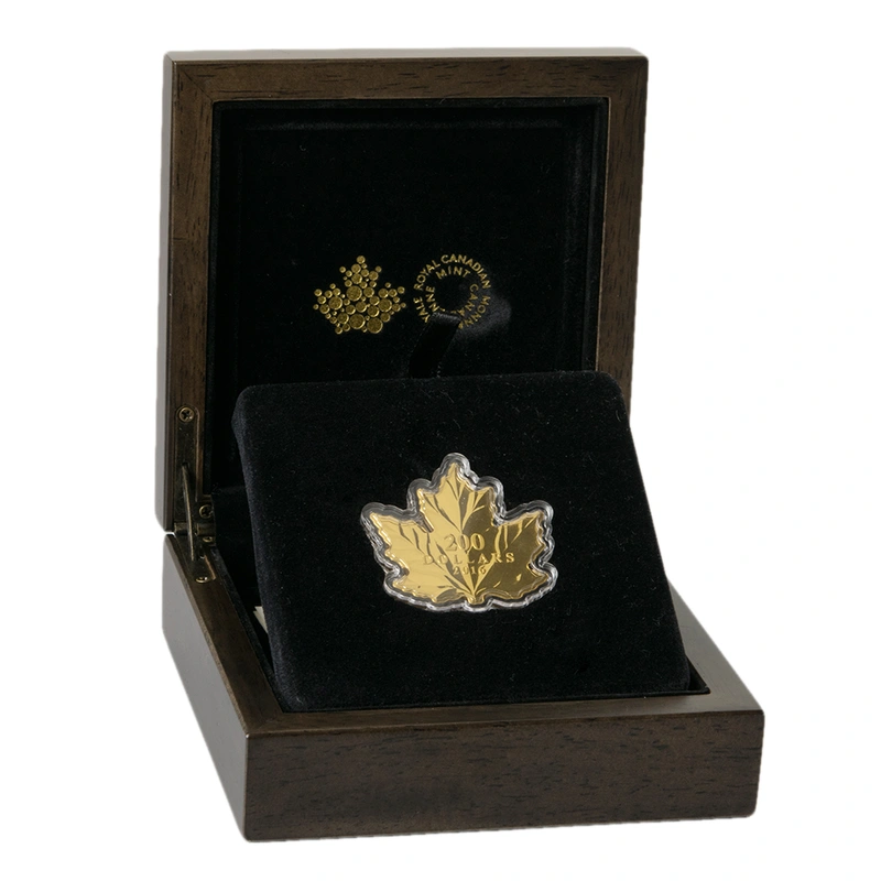 2016 $200 Nature's Pure Form Gold Maple Coin 1oz Boxed