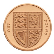 £1 One Pound Proof Gold Coin - Shield of Arms -2008