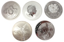 Grade B 5oz Silver Coin