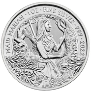 2022 Maid Marian Silver Coin Myths & Legends 1oz