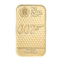 1oz Diamonds Are Forever James Bond 007 Gold Bar