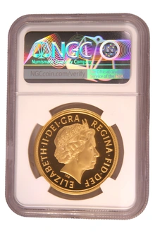 2006 Proof Gold £5 Coin Quintuple Sovereign NGC PF69