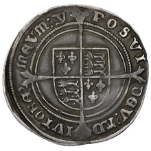 1551 Silver Shilling Coin Edward VI Y