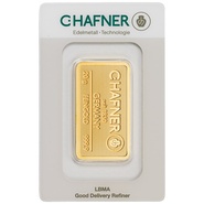 C. Hafner 20 Gram Gold Minted Bar