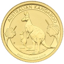 2020 1/10oz Australian Kangaroo Gold Nugget Coin