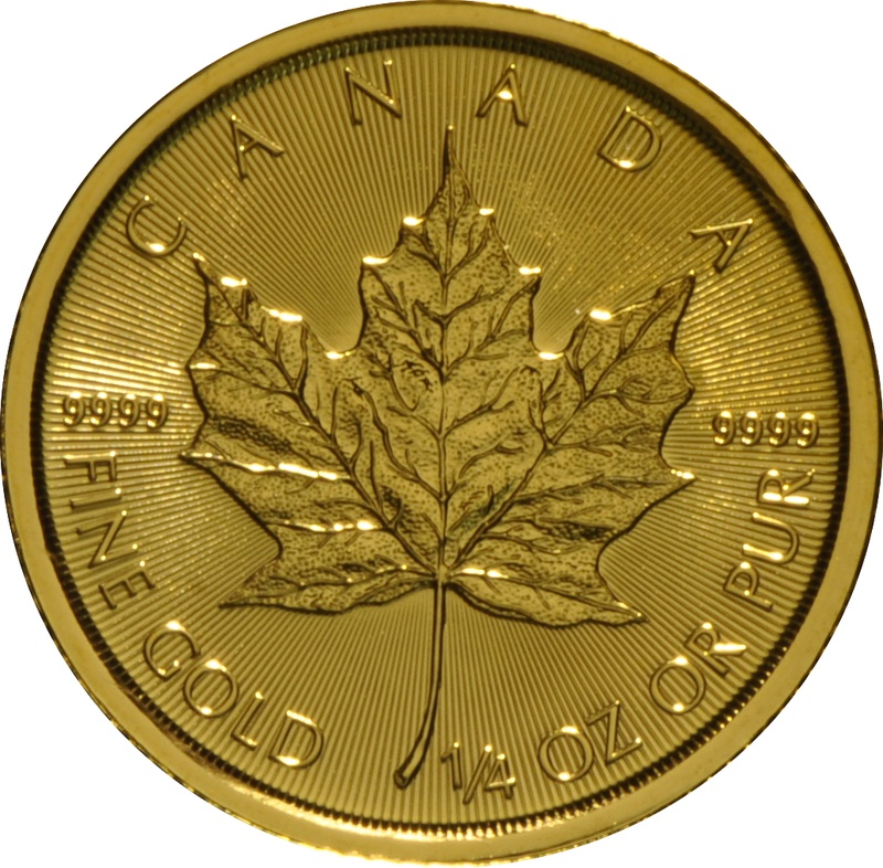 2017 Quarter Ounce Gold Canadian Maple