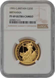 1995 Proof 1/2oz Gold Britannia Coin NGC PF69