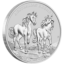 2025 1oz Silver Australian Brumby Coin