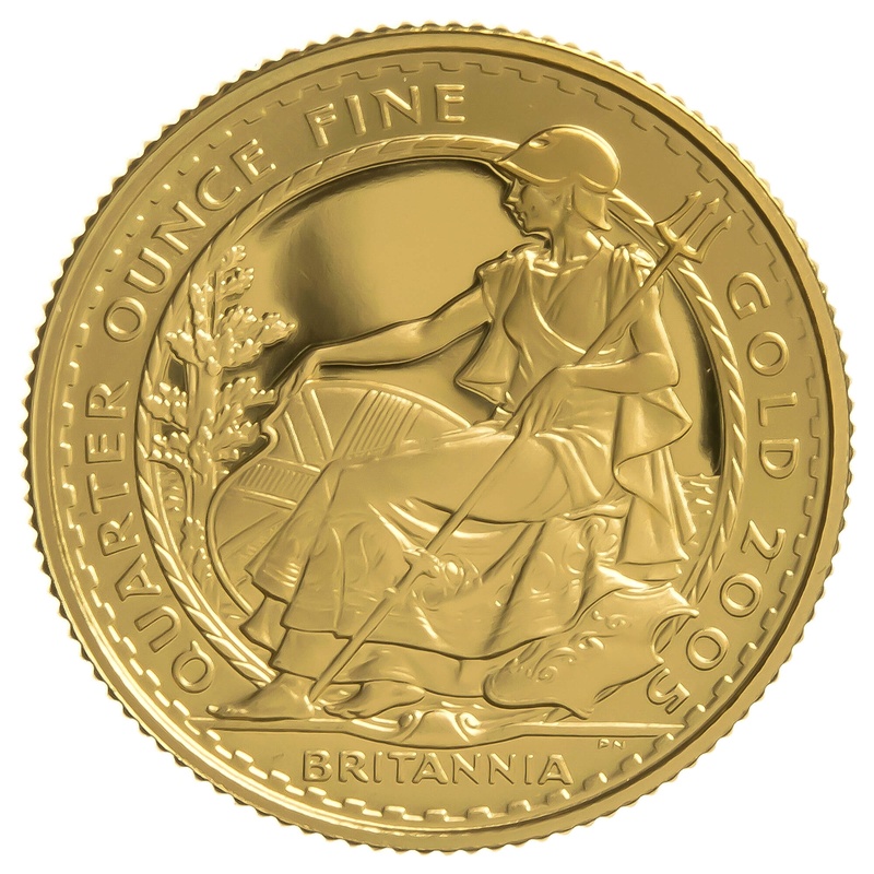 2005 Quarter Ounce Proof Britannia Gold Coin