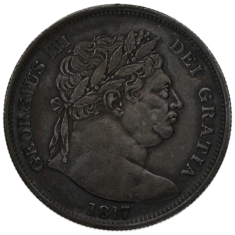 1817 Silver Half Crown Coin George III