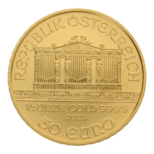 2022 1/2oz Austrian Gold Philharmonic Coin