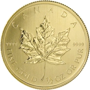 2014 1/2oz Canadian Maple Leaf Gold Coin