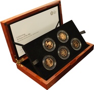 2019 UK Fifty Pence 50p Gold Proof Coin Set - British Culture - Boxed