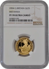 2004 Proof 1/4oz Gold Britannia Coin NGC PF70