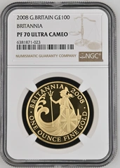 2008 Proof Gold Britannia Coin 1oz NGC PF70