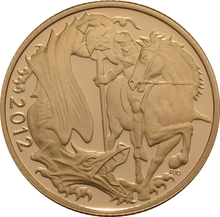 2012 Proof Gold Sovereign 4 Coin Set Smaller Boxed