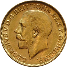 1918 Gold Sovereign Coin George V Melbourne