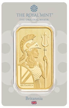 50g Gold Bar Britannia Minted