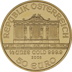 2005 1/2oz Austrian Gold Philharmonic Coin