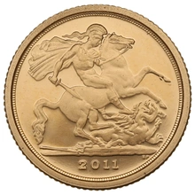 2011 Proof Gold Quarter Sovereign