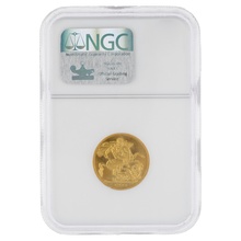 1911 Proof Gold Sovereign Coin NGC PF64