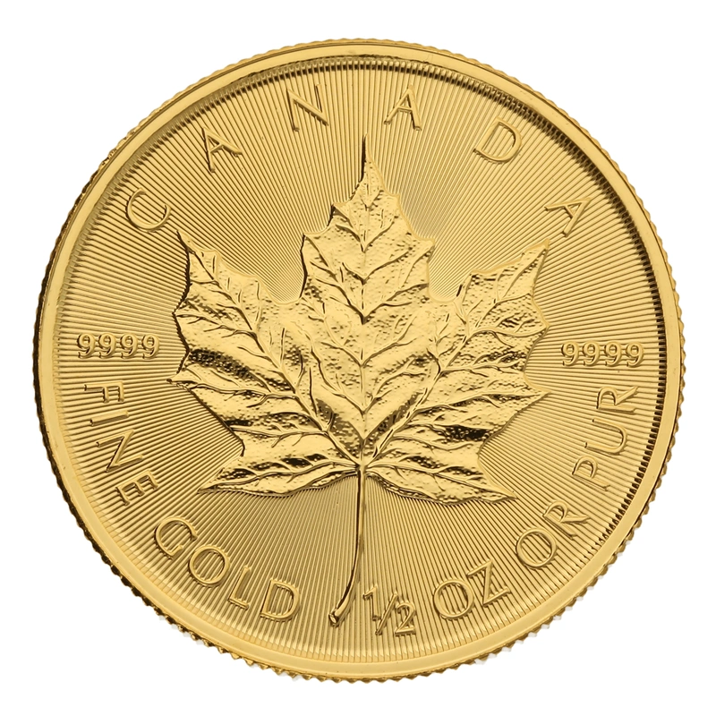2022 1/2oz Canadian Maple Leaf Gold Coin