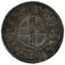 1016-1035 Cnut Silver Penny Hammered Short cross Type Lincoln Svertingr