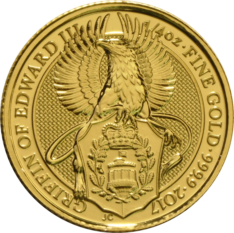 2017 1/4oz Griffin of Edward III Gold Coin Queen's Beasts