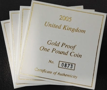 2004-2007 Proof Gold £1 Pound Coin Bridges 4 Coin Set Boxed