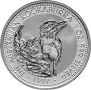1997 Australian Kookaburra Silver Coin 1oz