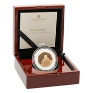 2021 Proof 50p Gold Coin The Snowman Boxed