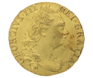 1786 Gold Guinea Coin