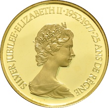 Canadian 1977 $100 1/2oz Proof Gold Coin QEII silver Jubilee Boxed