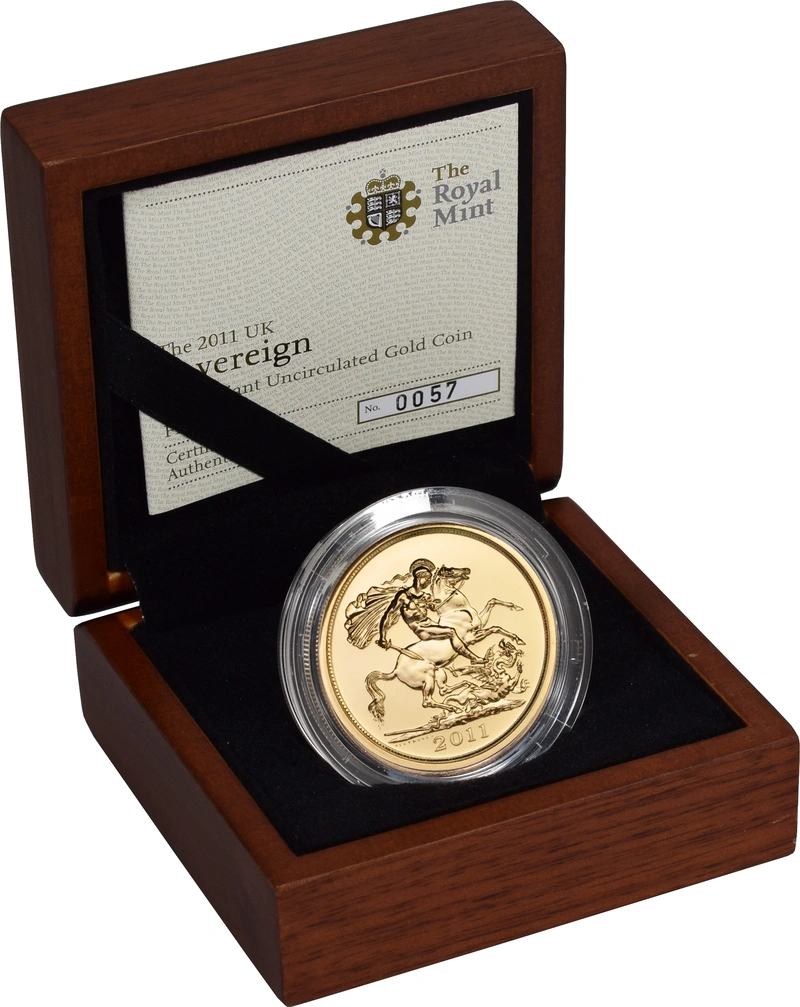 2011 Gold £5 Coin Brilliant Uncirculated Boxed