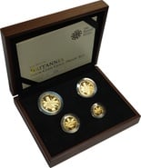 2011 Proof Gold Britannia 4 Coin Set Boxed