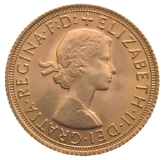 1953 Gold Sovereign Coin