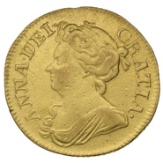 1714 Gold Guinea Coin Queen Anne