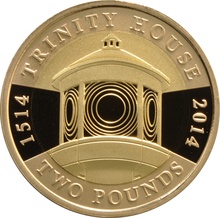 2014 £2 Two Pound Proof Gold Coin 500th Ann. Trinity House Boxed