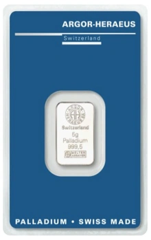 5g Palladium Bar Argor-Heraeus