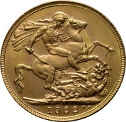 1922 Gold Sovereign Coin George V Perth