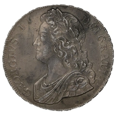 1741 Silver Crown Coin George II D. QVARTO