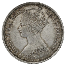 1873 Florin Silver Coin Queen Victoria MDCCCLXIII