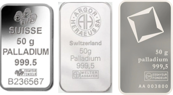 Second Hand Palladium 50g Bar