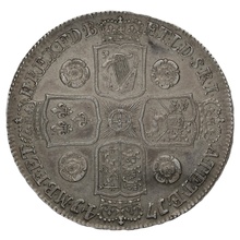 1741 George II Silver Crown - D. QVARTO