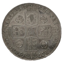1741 Silver Crown Coin George II D. QVARTO