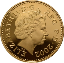 Proof Gold 10p Coin
