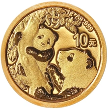 2021 1g Chinese Panda Gold Coin