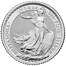 Second Hand 1/4oz Silver Britannias