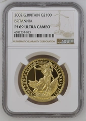 2002 Proof Gold Britannia Coin 1oz NGC PF69