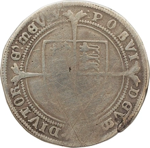1551 Silver Half Crown Coin Edward VI